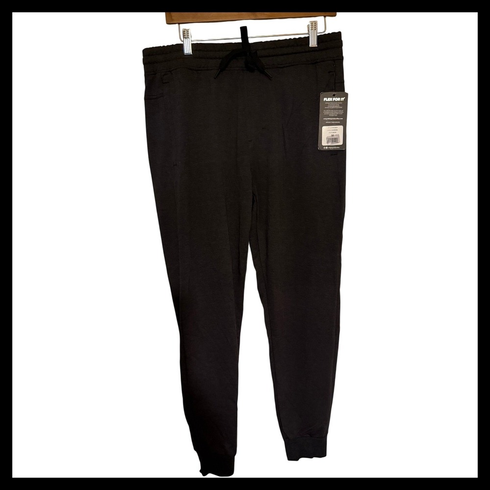 90 Degree By Reflex Mens Flex For It Charcoal Jogger Sweatpants Size: XL